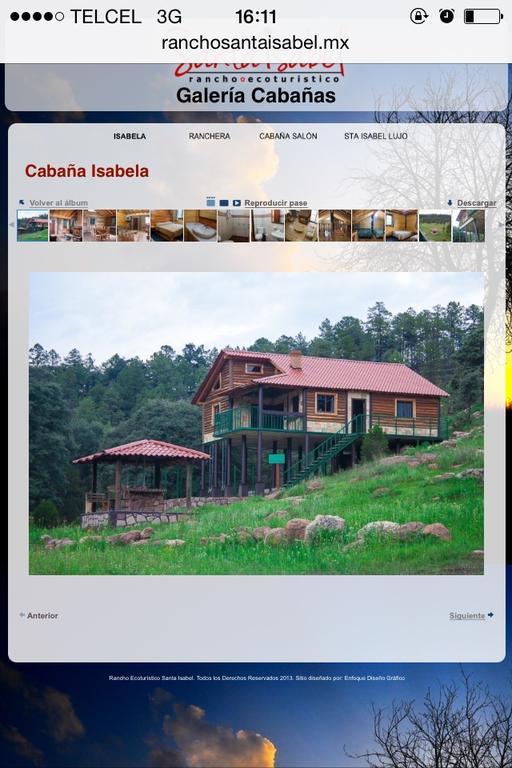 Вилла Cabanas Santa Isabel Рефухио Экстерьер фото
