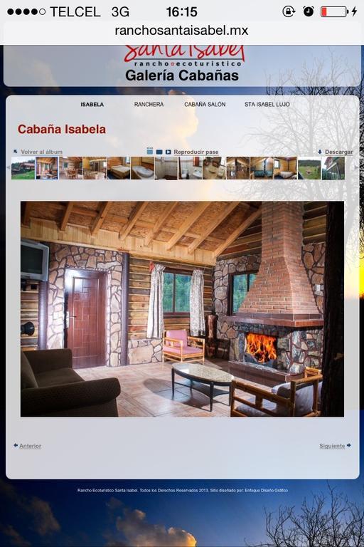 Вилла Cabanas Santa Isabel Рефухио Экстерьер фото